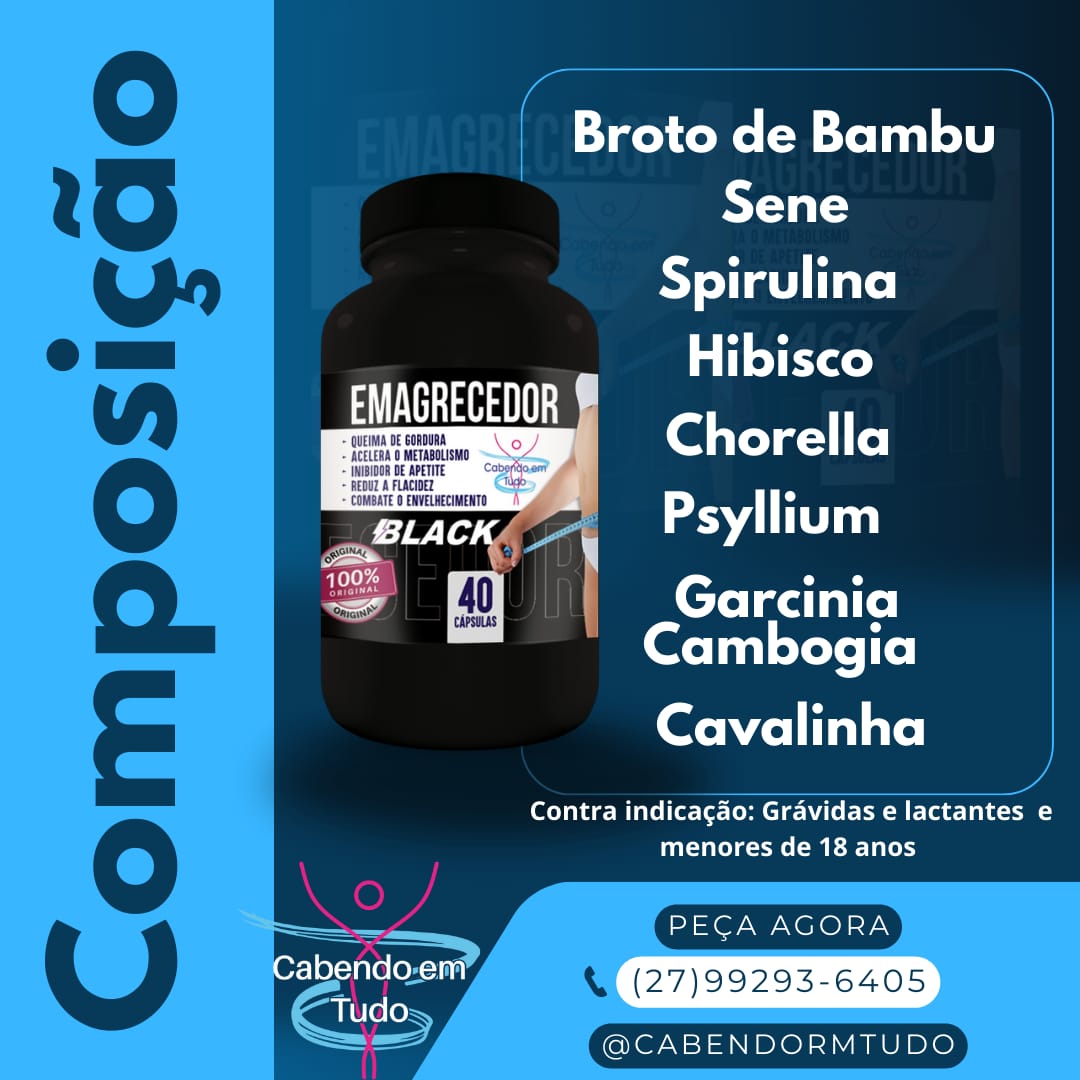 10 comprimidos do emagrecedor Black - Imagem 2