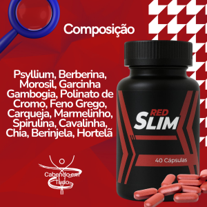 Pote emagrecedor Red Slim (40 comprimidos) + Pote Morosil (60 comprimidos)