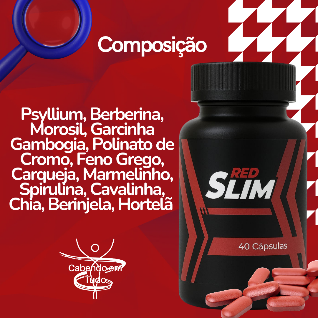 Pote emagrecedor Red Slim (40 comprimidos) + Pote Morosil (60 comprimidos) - Imagem 2